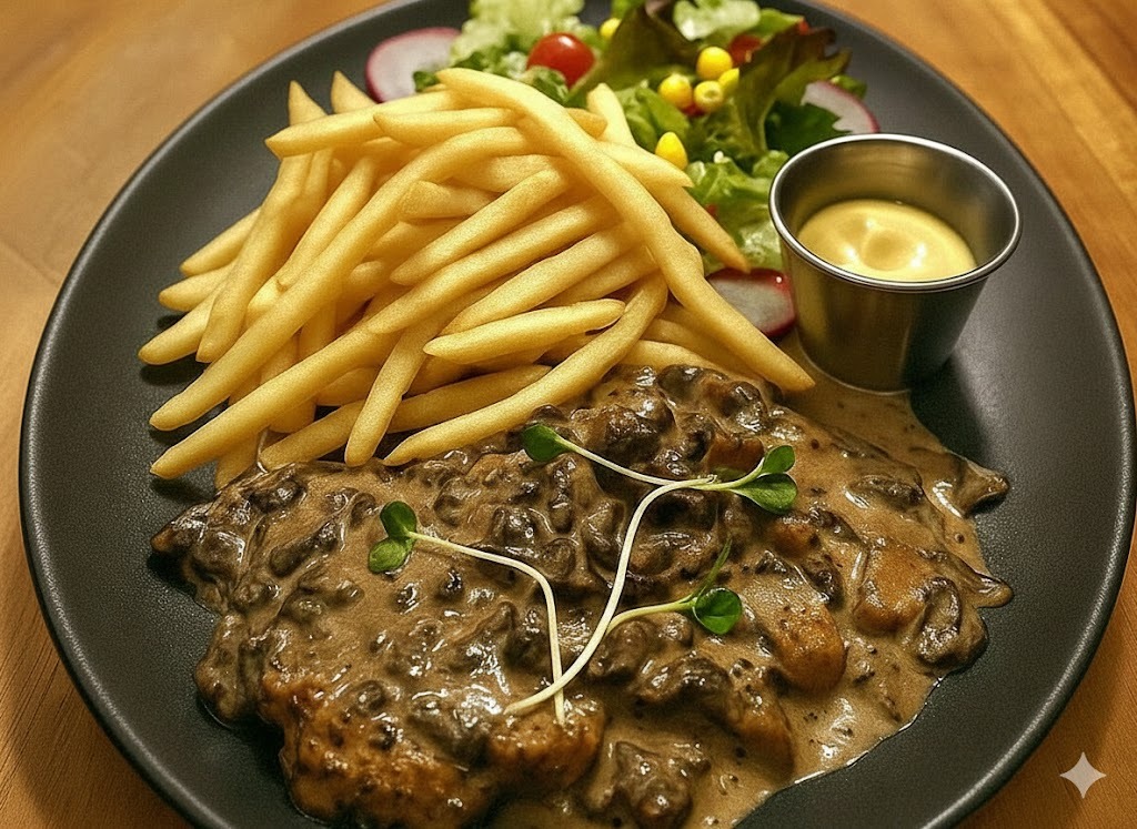 Grilled Chicken with Mushroom Sauce